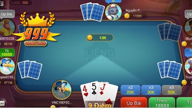 Cách chơi Liêng trên 999BET